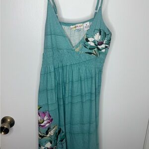 🗣️‼️3 for$10 O'Neill Turquoise Mini Floral Sundress